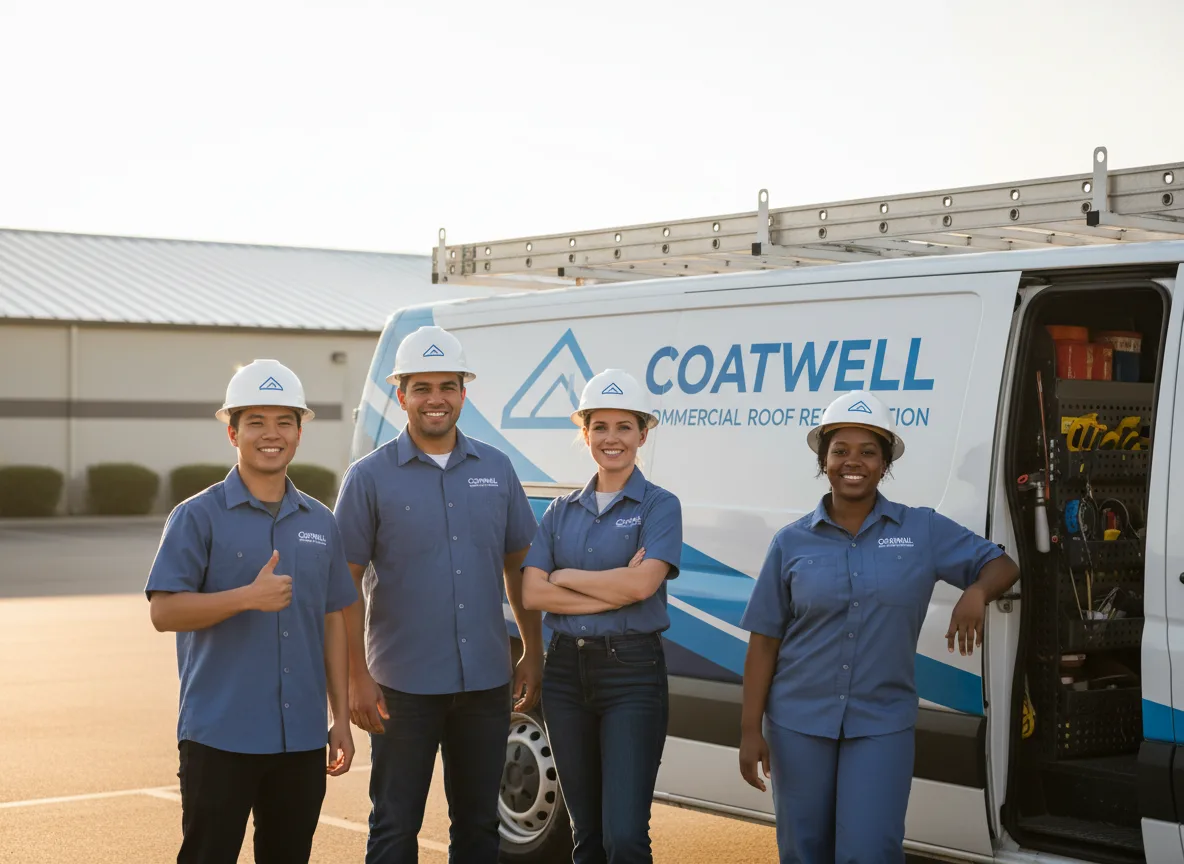 Commercial roof coating company in Seward, IL